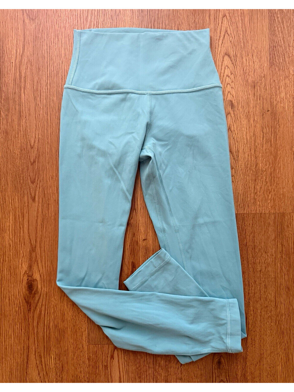 Lululemon Women’s High Rise Leggings Blue Teal No Size Tag 24” Inseam
